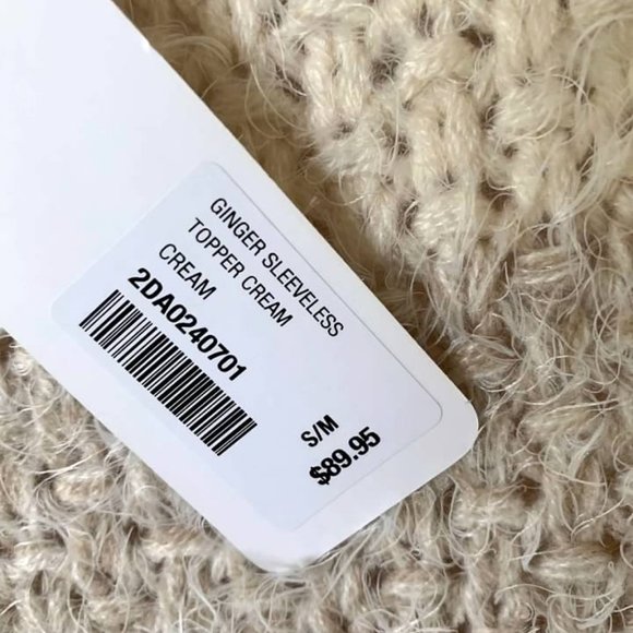 Soft Surroundings Sleeveless Beige Topper Vest - Picture 6 of 7